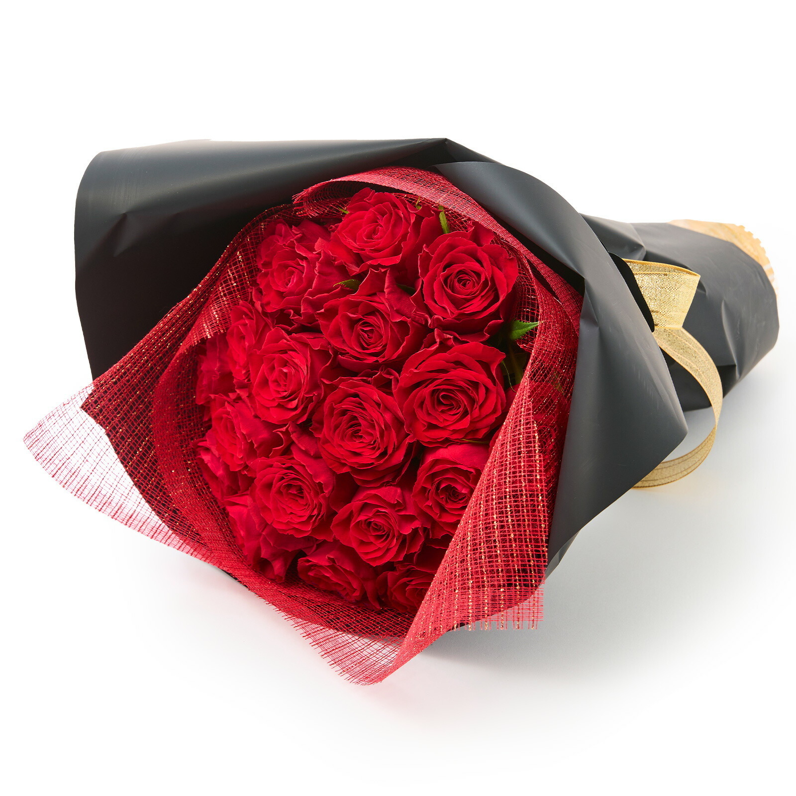 そのまま飾れるバラのブーケ（20本） プレミアムローズブーケ | お花の