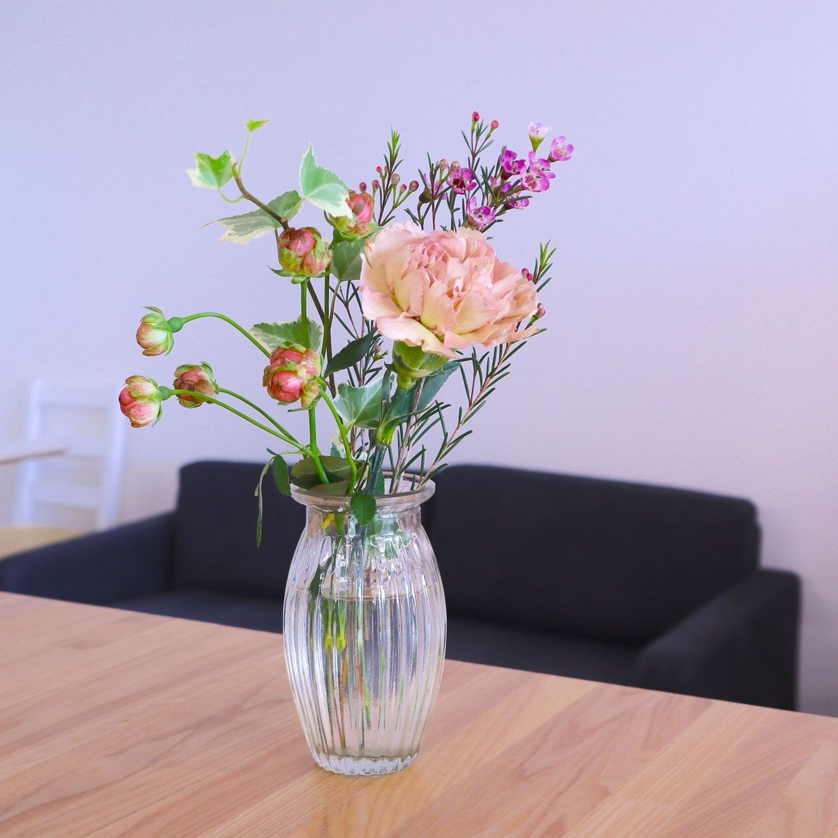 花瓶＞波模様クリア | お花のギフト通販 ブルーミーストア
