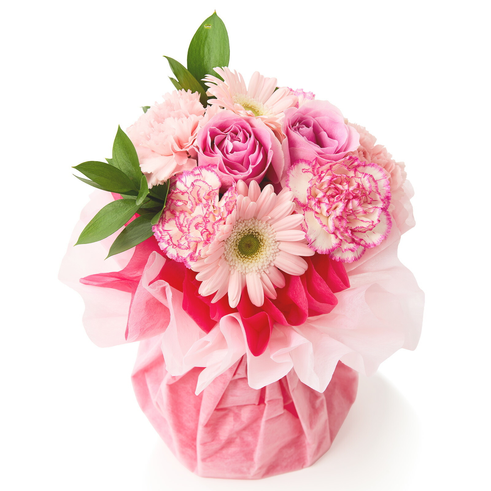 そのまま飾れるブーケ Sサイズ ピンク【母の日カード付き】