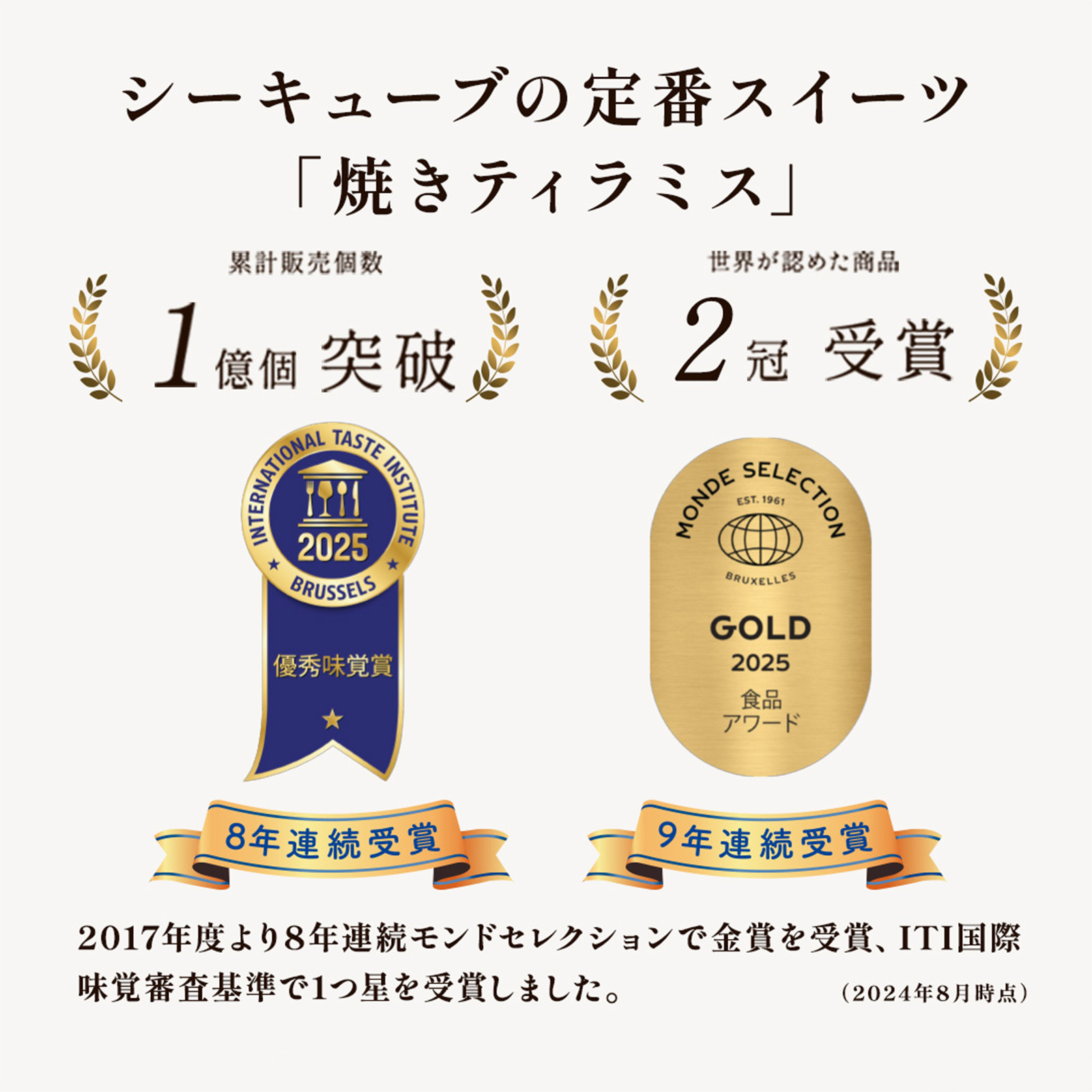 C3(シーキューブ)焼きティラミスとお花4本セット