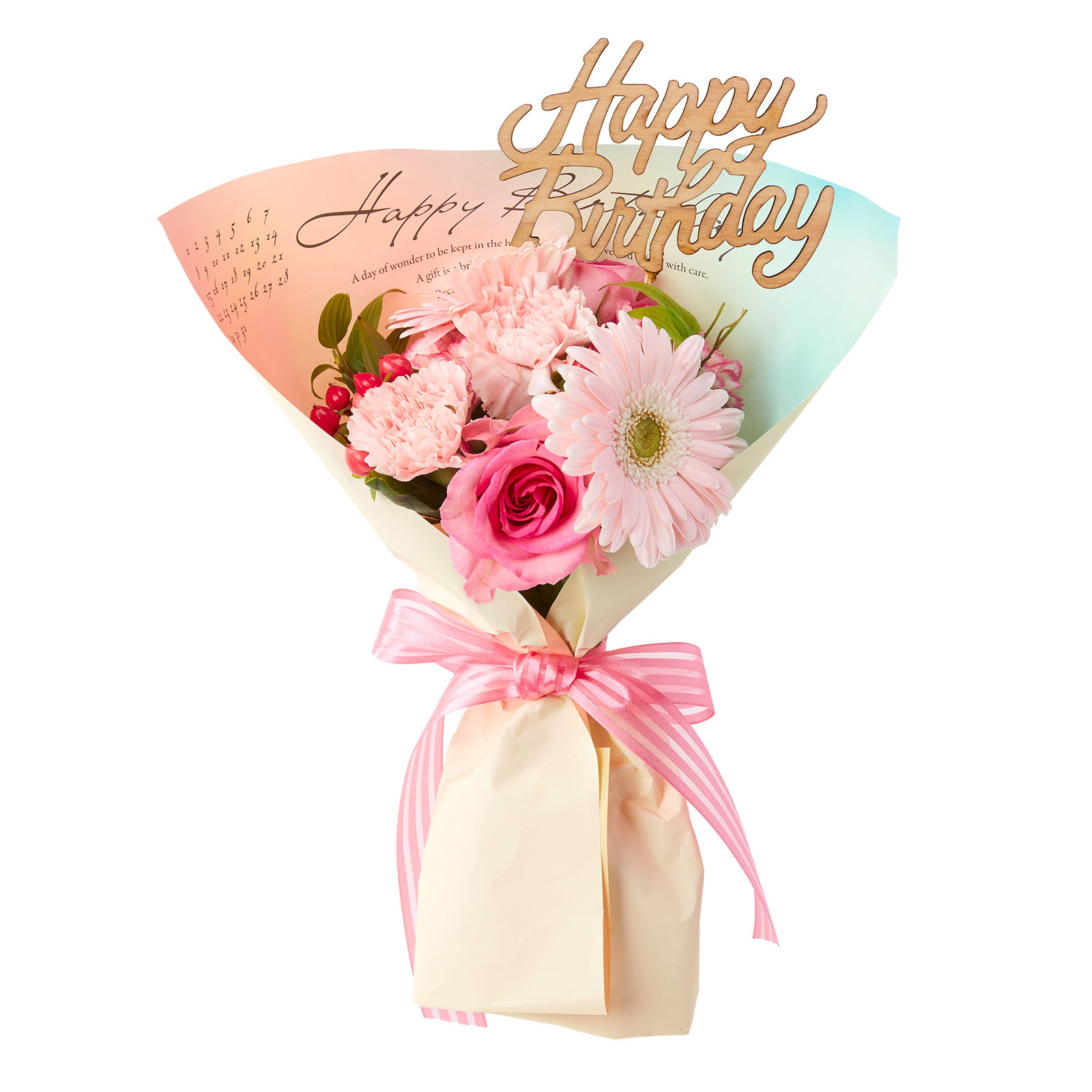 【お誕生日専用】 季節のお花のお誕生日ブーケ