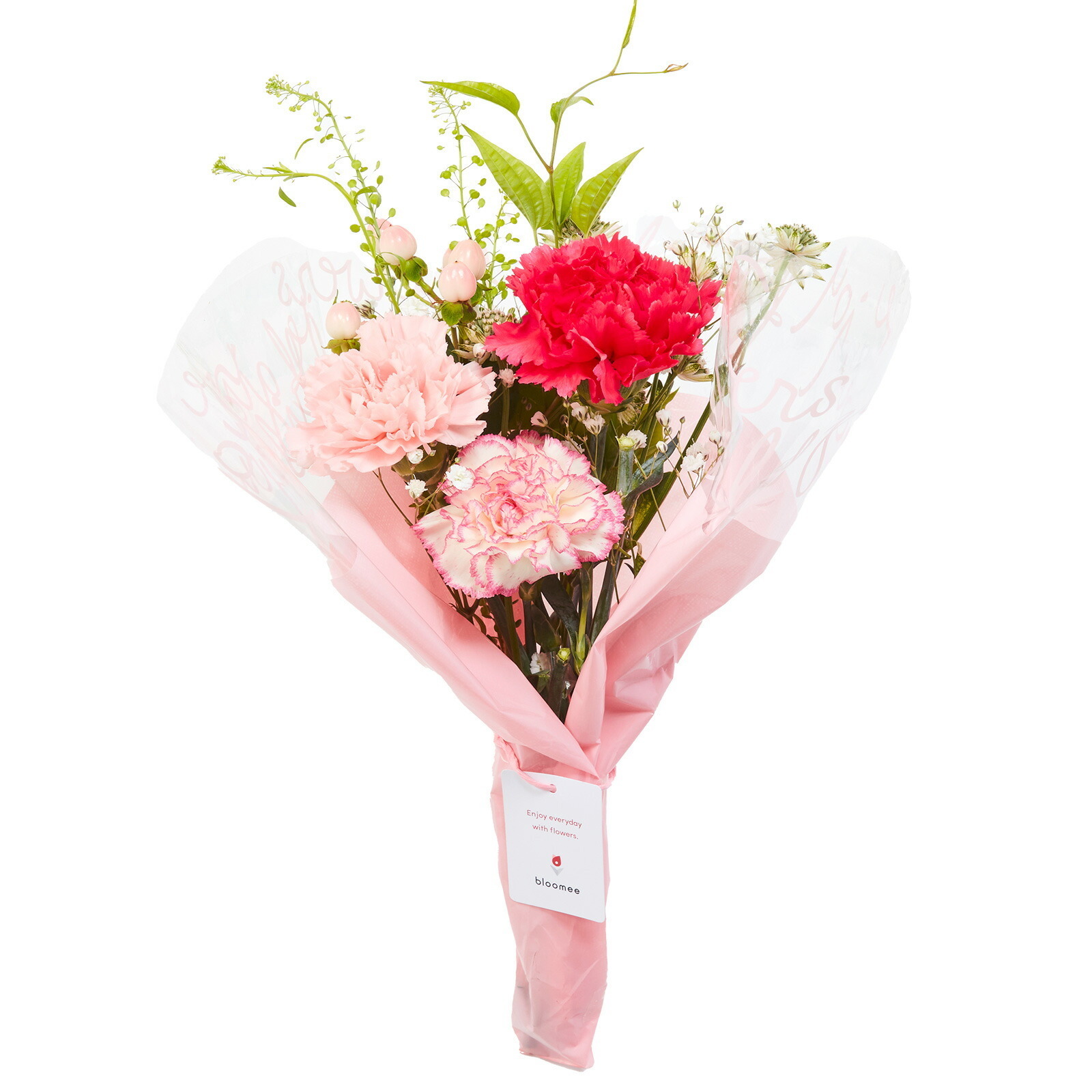 お花8本ブーケ　Gift for youカード付き