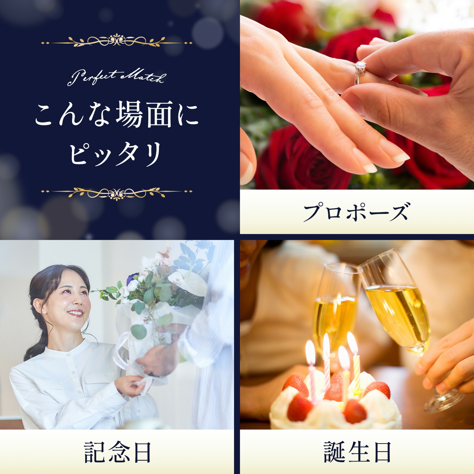 バラ20本のプレミアムローズブーケ クリスマスカード付き