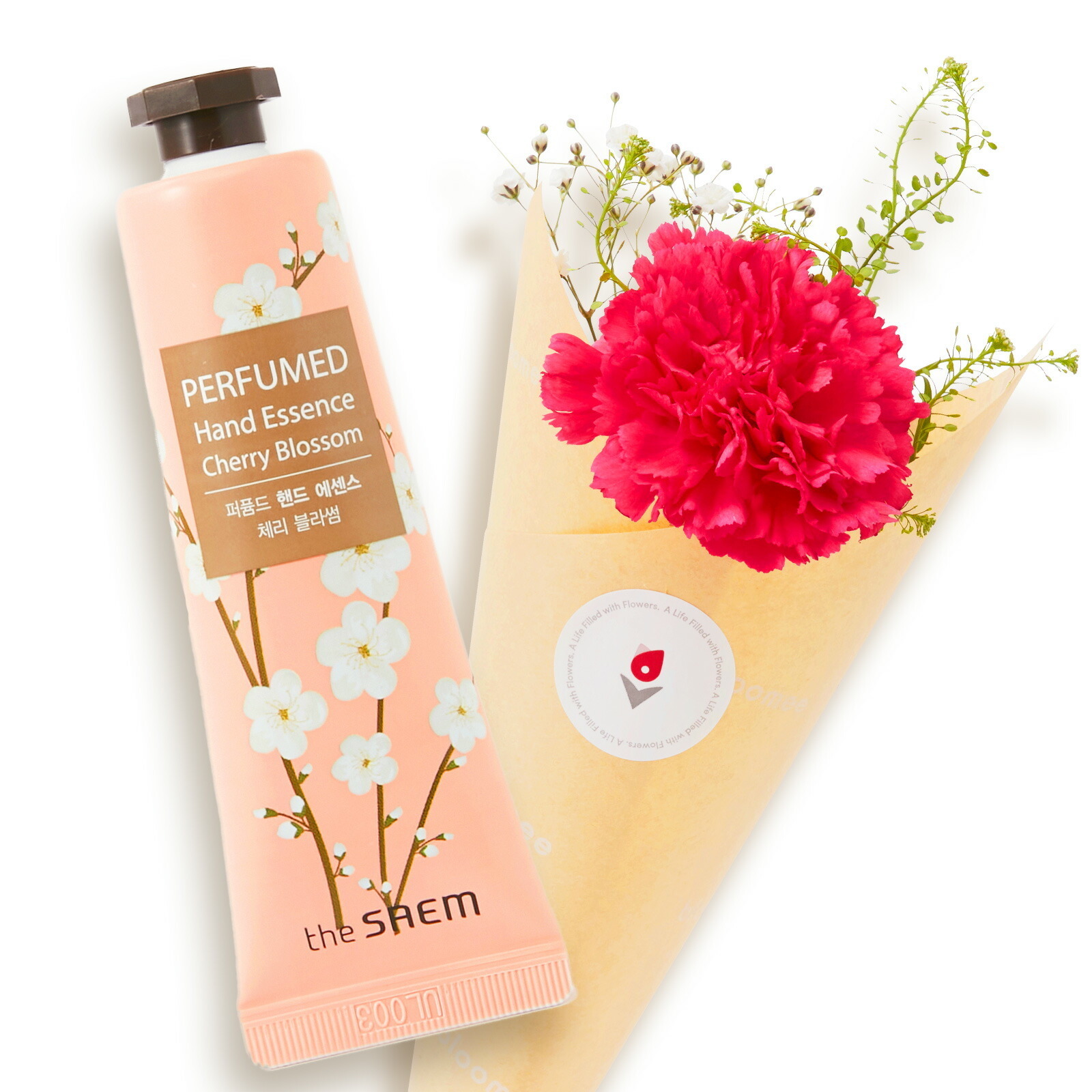 the SAEM (ザセム) PERFUMED HAND ESSENCE (パヒュームド ハンド エッセンス）30mlお花3本
