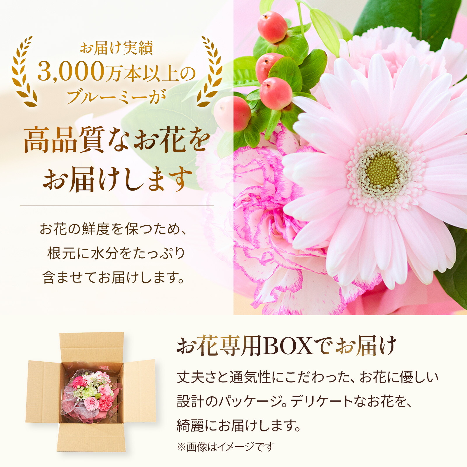 そのまま飾れるブーケ(ブルー、XSサイズ)