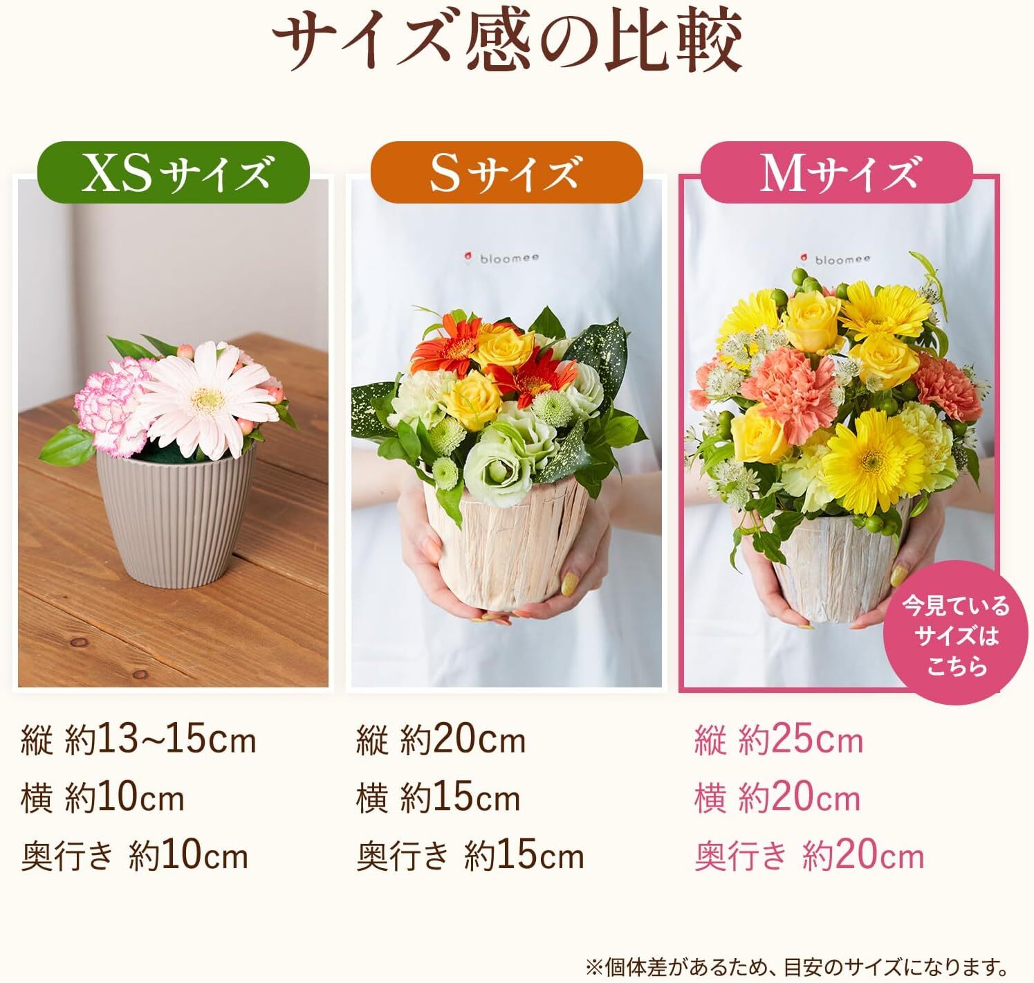 アレンジメント(ブルー) Mサイズ Gift for you カード付き