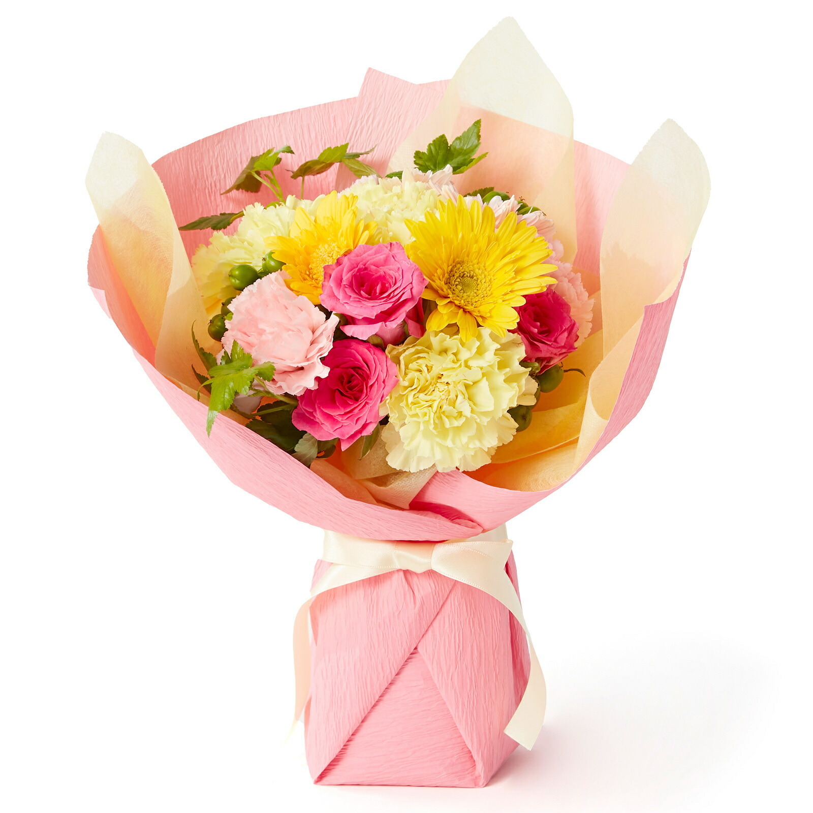 そのまま飾れるブーケ(カラフル) Mサイズ Happy Birthday カード付き