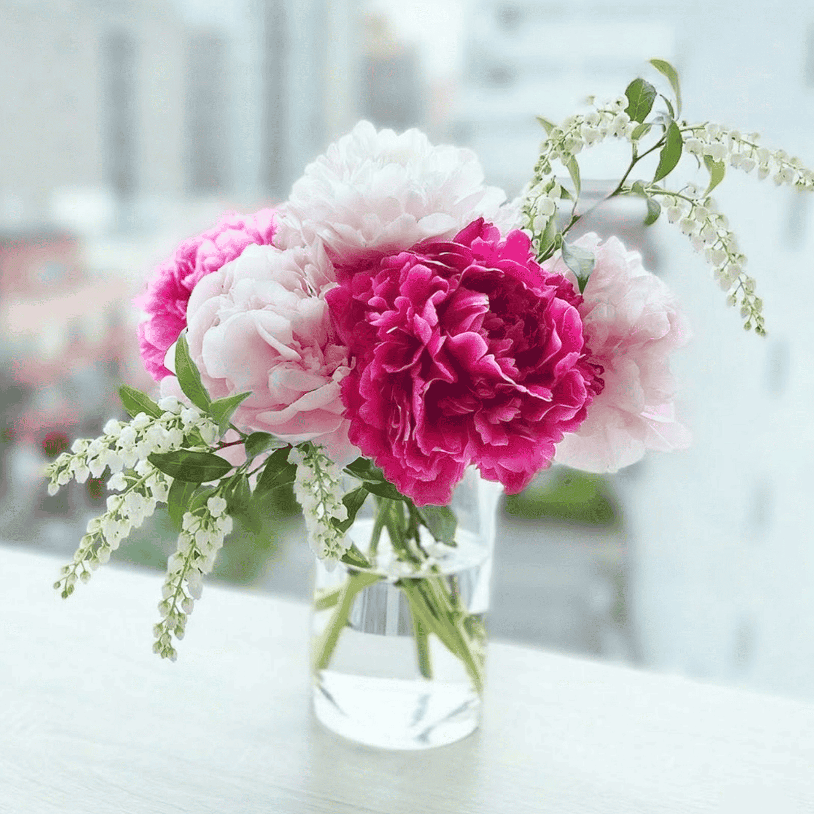 華やか上品 芍薬ブーケ