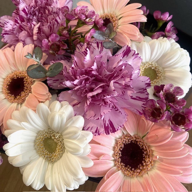 【母の日ギフト　BOXフラワーピンク】