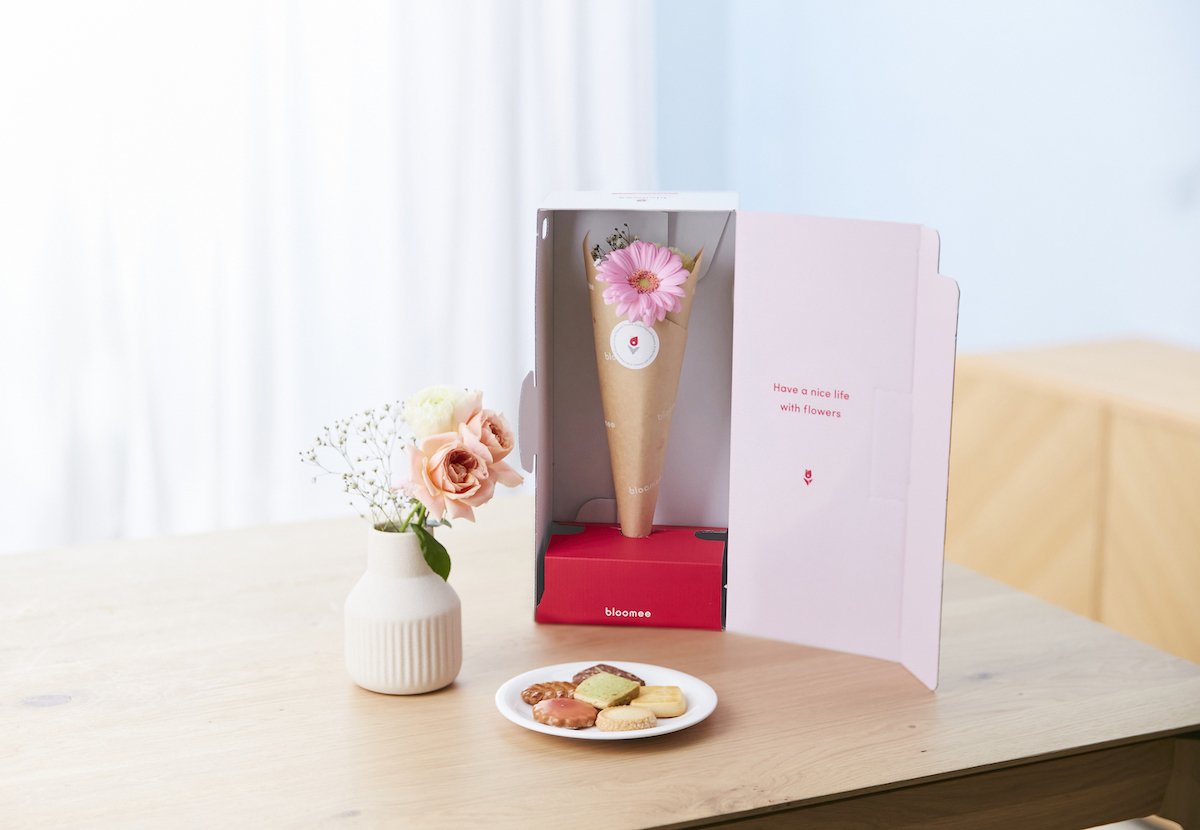 コロンバン フールセック と 季節のお花ブーケ(3本)