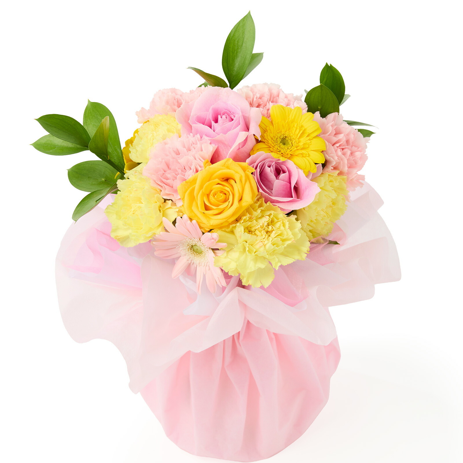 そのまま飾れるブーケ(カラフル、Mサイズ)【母の日カード付き】