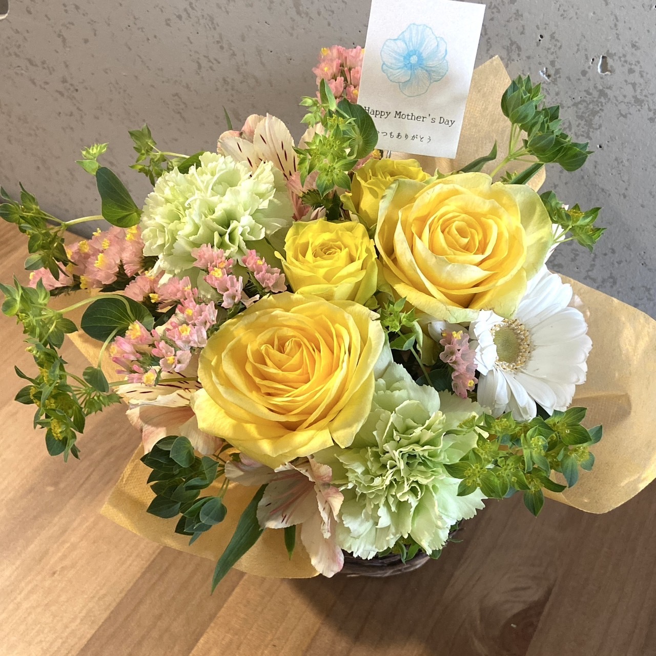 母の日ギフト　黄色M【母の日カード付き】