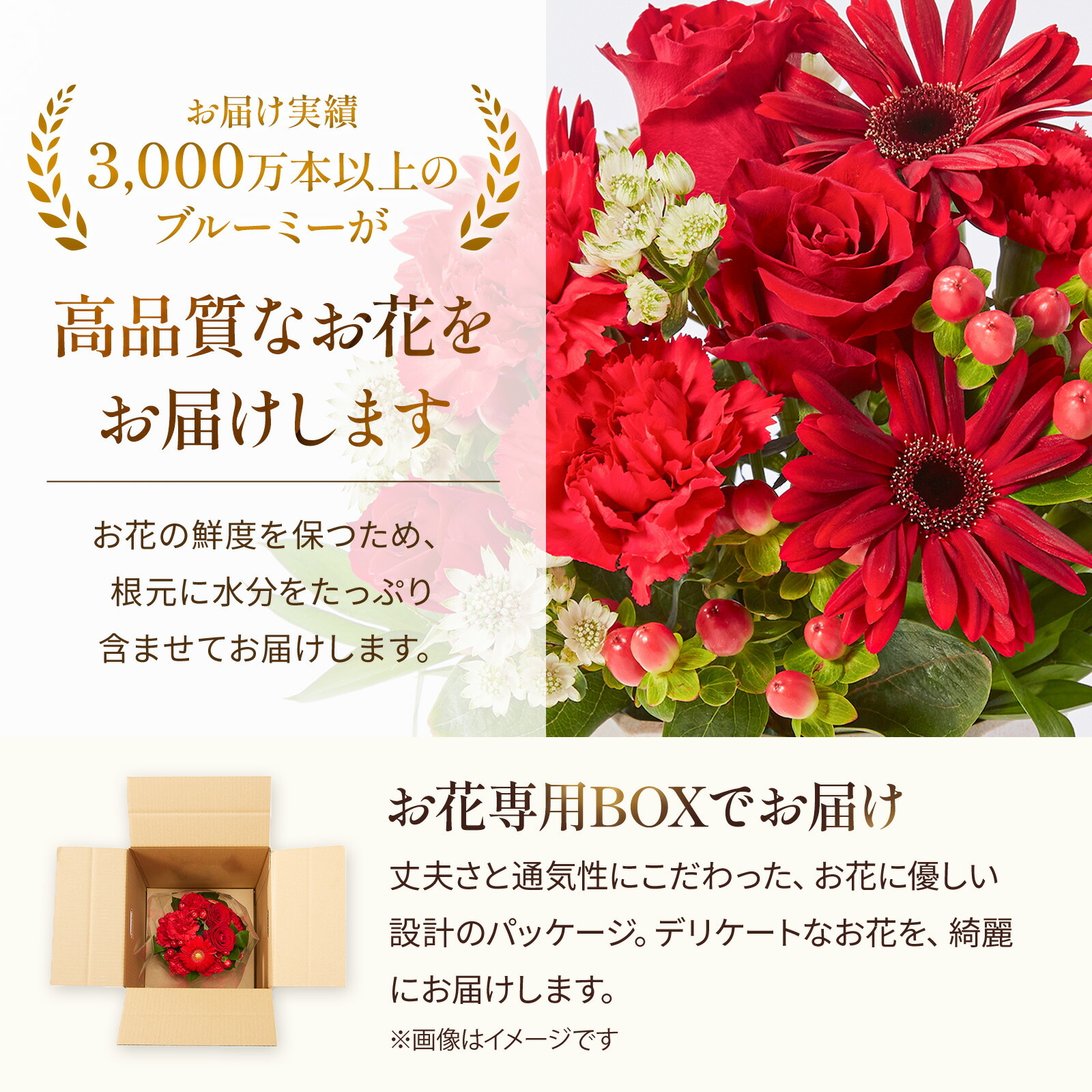 アレンジメントM(青)銀座千疋屋フルーツカステラセット