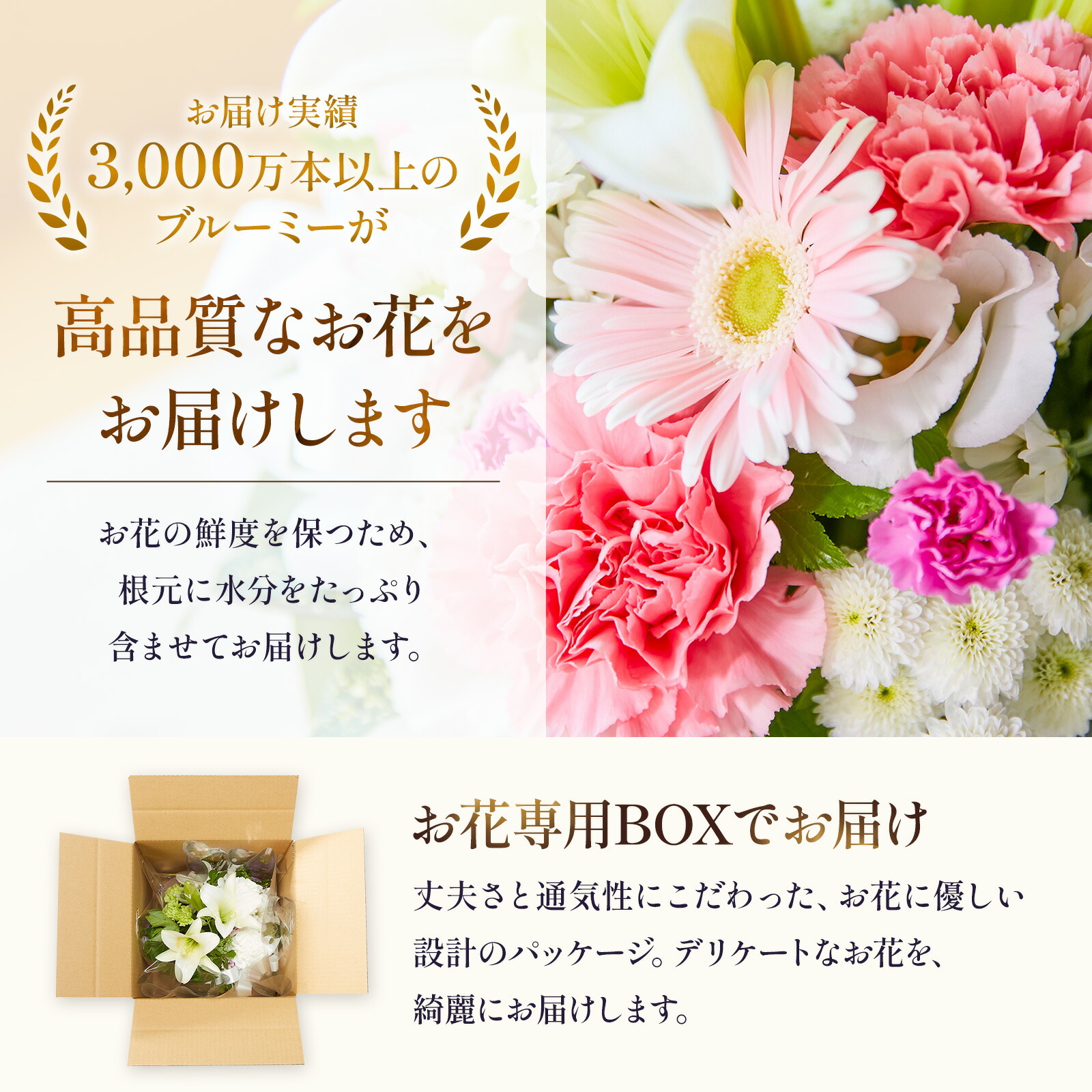 【お悔やみ・お供えの花】仏花アレンジメント(青紫、Sサイズ)と銀座千疋屋フルーツカステラのセット ご命日カード