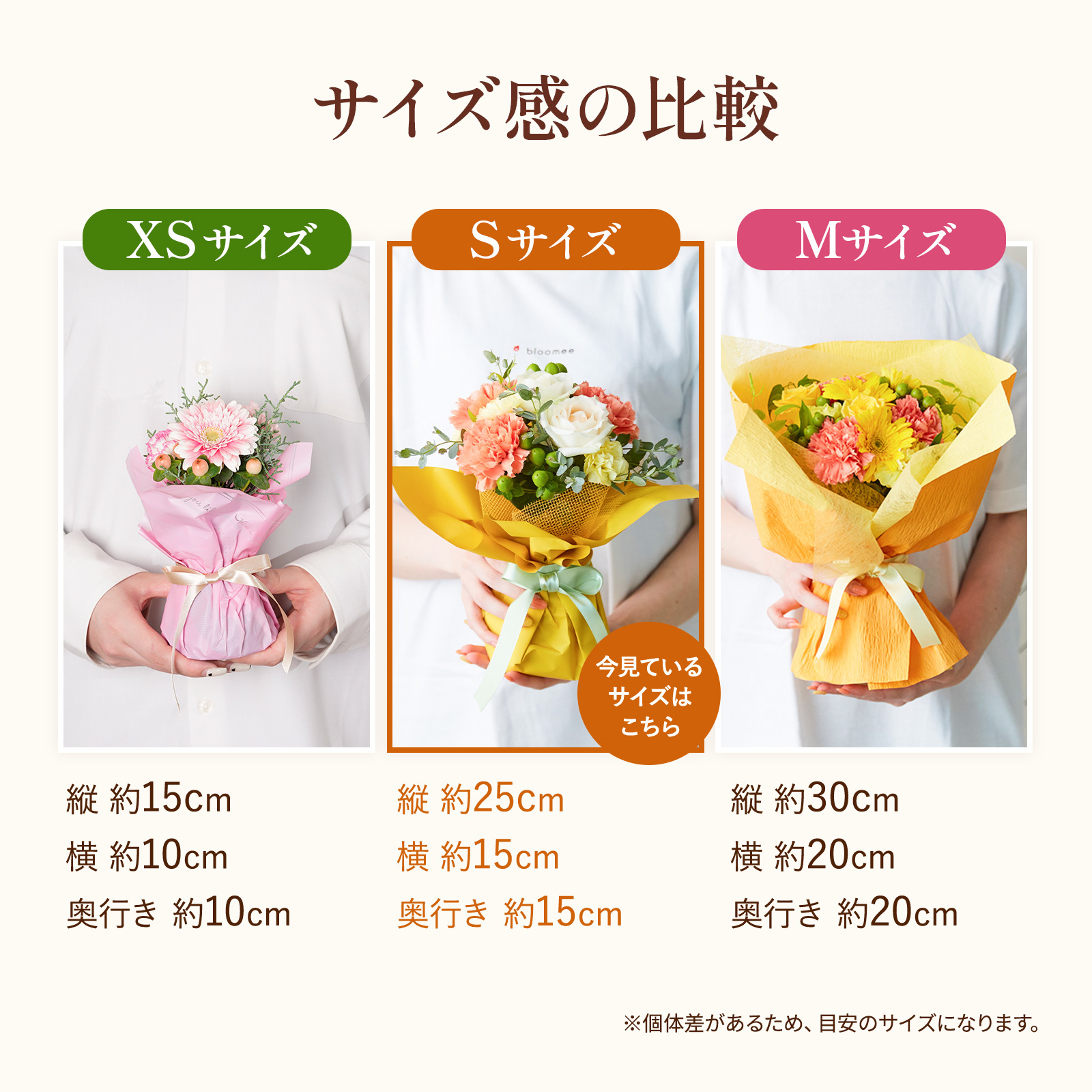 そのまま飾れるブーケ(プロにおまかせ)Sサイズ　Happy Birthdayバルーン付き
