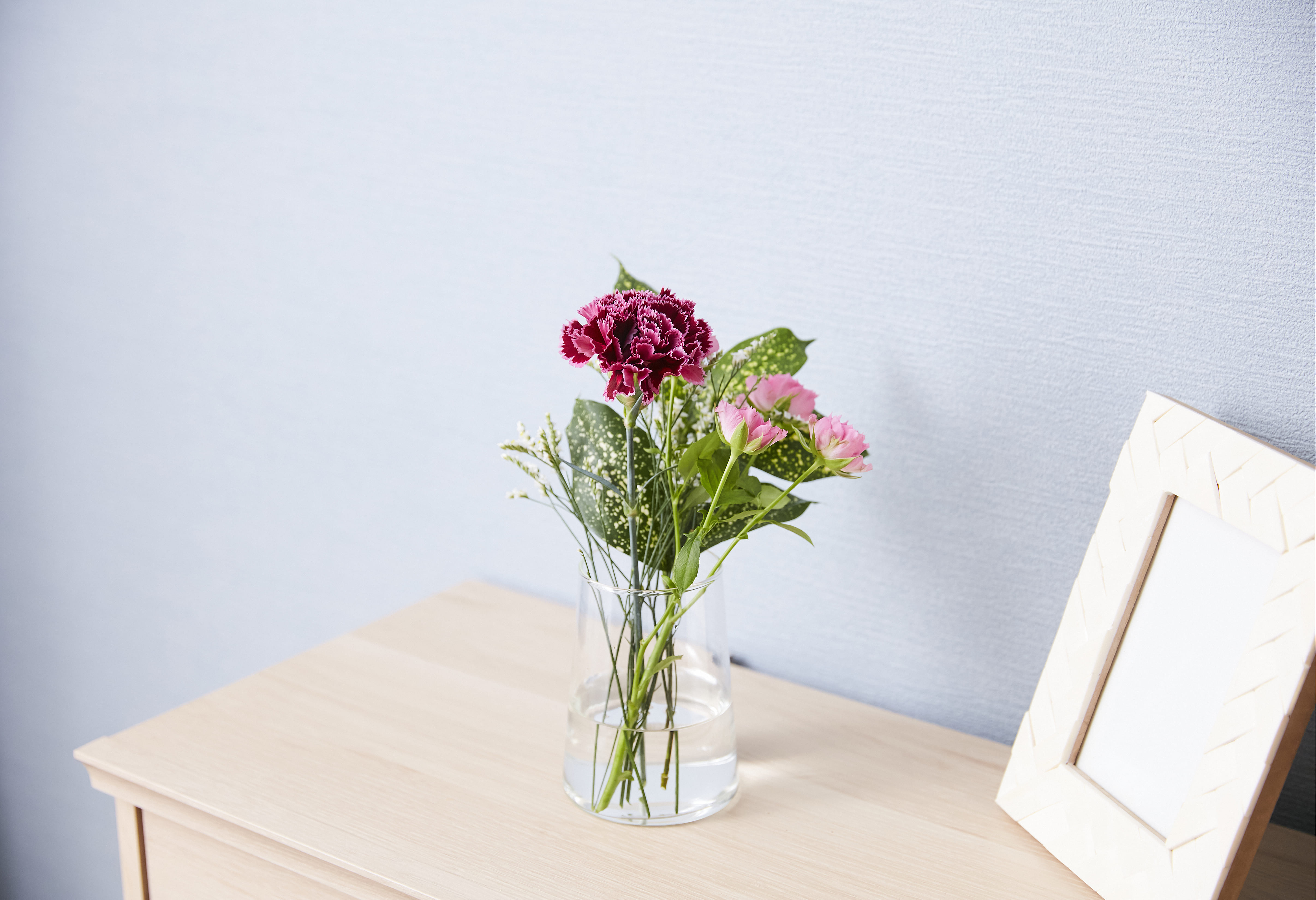 ＜花瓶＞再生ガラス フラワーベース ストレート