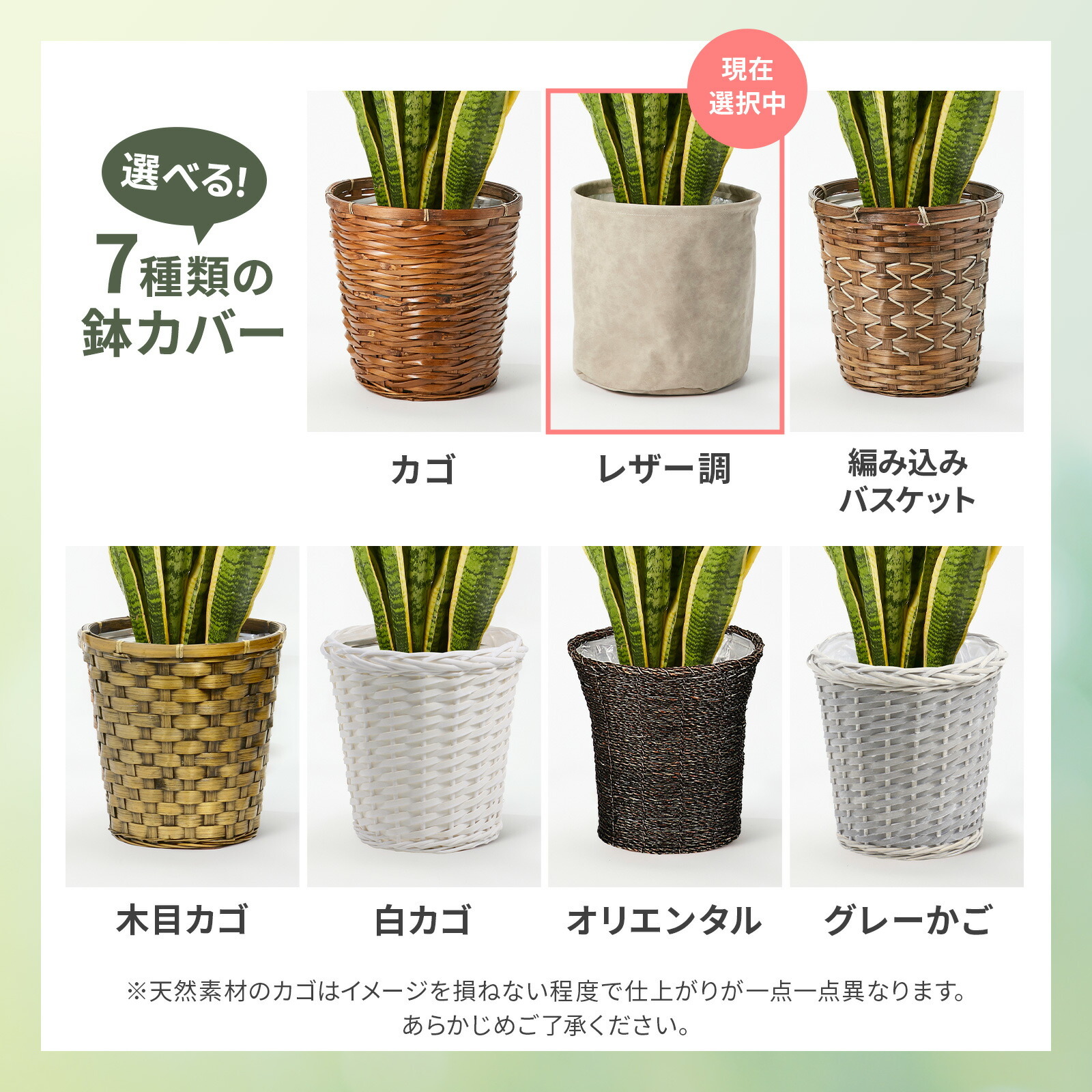 サンスベリア7号 レザーカバー