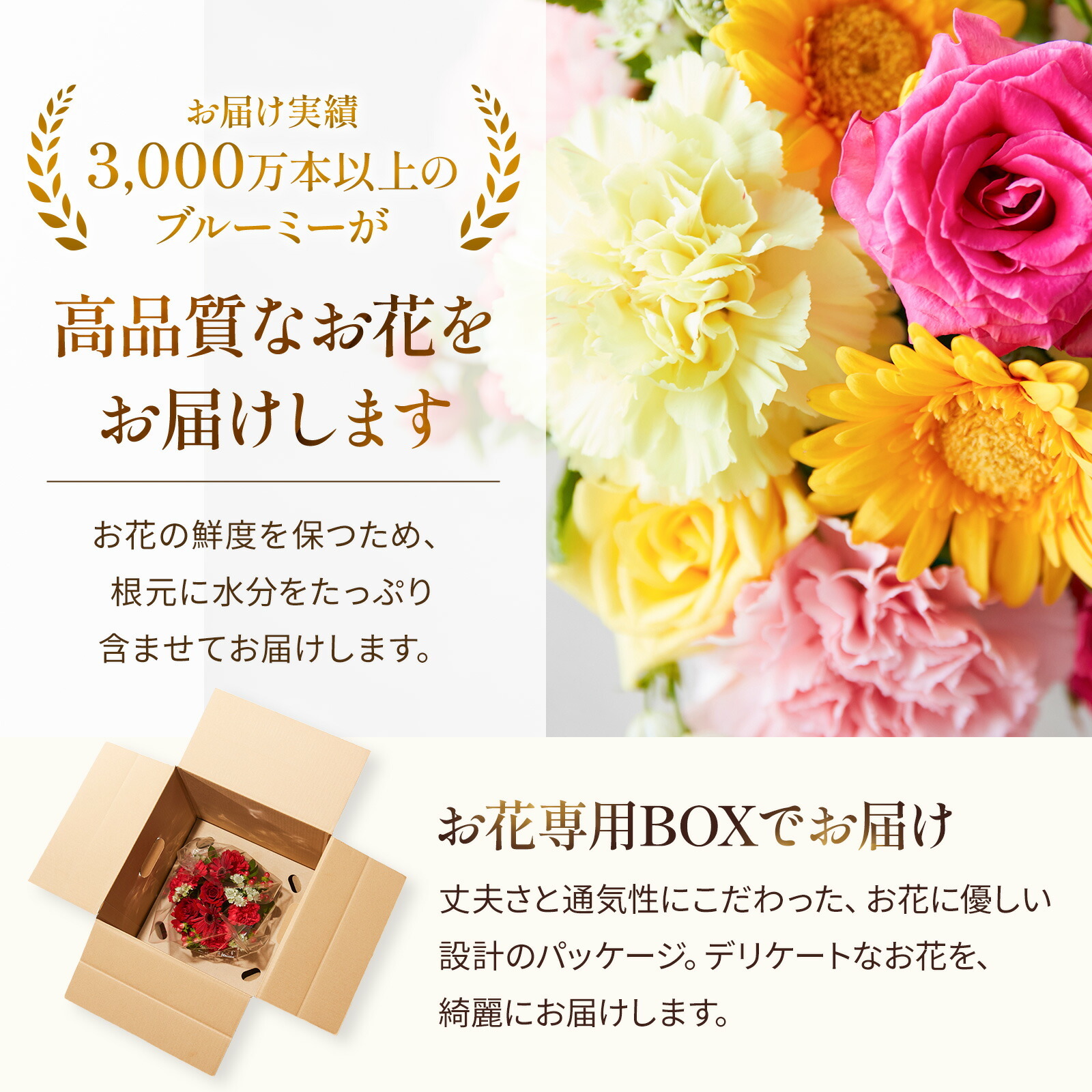 アレンジメント(カラフル)Mサイズ　Thank youバルーン付き