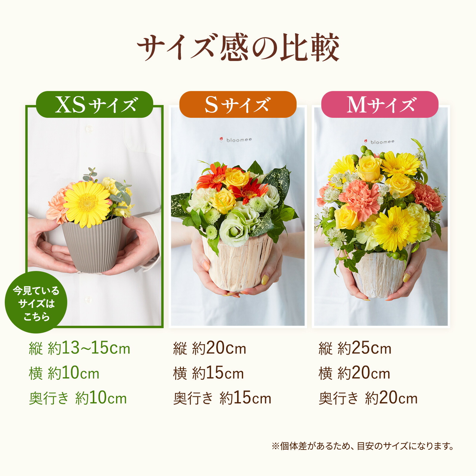 アレンジメント(カラフル)XSサイズ　Gift for youカード付き