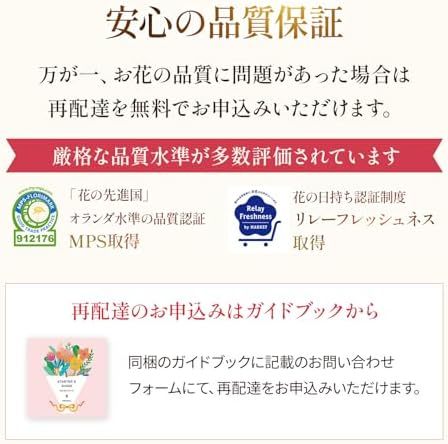 お花4本と花瓶セット(ホワイトマット 丸型)　Gift for youカード付き
