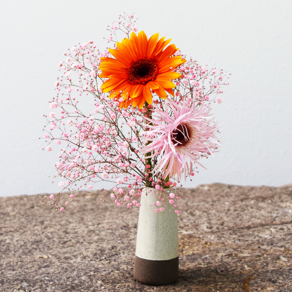 【草月流×ブルーミー】夏花火 - 季節限定商品（花瓶付き）