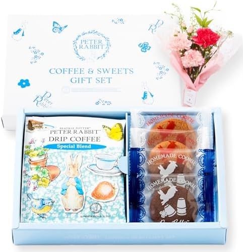 ピーターラビットとお花8本　Gift for youカード付き