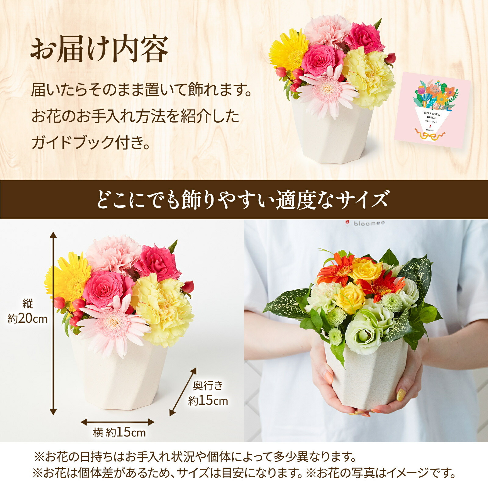 アレンジメント(カラフル) Sサイズ Happy Birthday カード付き